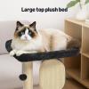 imageAmazon Basics SinglePlatform Cat Tree with Scratching Post and Pad for Indoor Cats 157 x 118 x 185 Gray