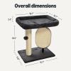 imageAmazon Basics SinglePlatform Cat Tree with Scratching Post and Pad for Indoor Cats 157 x 118 x 185 Gray