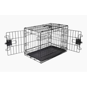 imageAmazon Basics Durable Foldable Metal Wire Dog Crate with Tray Single Door 18 x 124 x 15 in Black220L x 130W x 160H