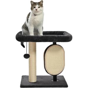 imageAmazon Basics SinglePlatform Cat Tree with Scratching Post and Pad for Indoor Cats 157 x 118 x 185 Gray
