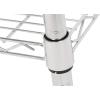 imageAmazon Basics 3Tier Metal Basket Rolling Cart with Wood Top Silver