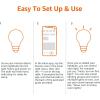 imageAmazon Basics Smart A19 LED Light Bulb Color Changing 60W Equivalent 800LM Works with Alexa Only 24 GHz WiFi No Hub Required 1PackColor Changing