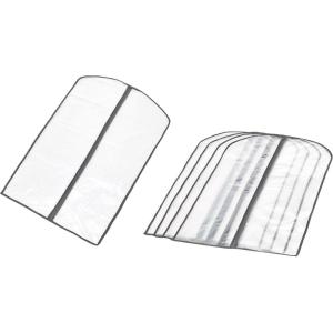 imageAmazon Basics Zippered Peva Garment Storage Bag 5Pack White