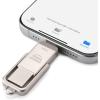 imageAmazon Basics USB Flash Drive Thumb Drive Memory Stick with USB C and USB A Dual Ports 128GB Champagne Silver256GB