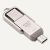 imageAmazon Basics USB Flash Drive Thumb Drive Memory Stick with USB C and USB A Dual Ports 128GB Champagne Silver512GB