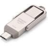 imageAmazon Basics USB Flash Drive Thumb Drive Memory Stick with USB C and USB A Dual Ports 128GB Champagne Silver512GB