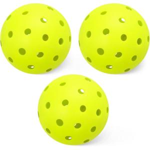 imageAmazon Basics Outdoor Pickleball Balls USAPA Approved Yellow 3Pack