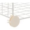 imageAmazon Basics 4 Cube Storage Organizer  Wire Grid Closet and Storage Shelves Stackable White 14quotx14quotx14quotWhite