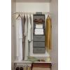 imageAmazon Basics 6Tier Hanging Shelf Closet Storage Organizer with Removable Drawers Grey 69quotD x 136quotW x 122quotH69D x 136W x 122H