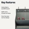 imageAmazon Basics 8 Tier Over the Door Shoe Organizer Large Dark Grey