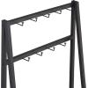 imageAmazon Basics 9 Hooks Coat Rack Hallstand Entryway Shoe Bench with Metal 1Tier Shelf 13quot D x 276quot W x 69quot H BlackBlack