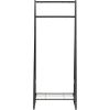imageAmazon Basics 9 Hooks Coat Rack Hallstand Entryway Shoe Bench with Metal 1Tier Shelf 13quot D x 276quot W x 69quot H BlackBlack