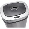 imageAmazon Basics Automatic Trash Can with Lid HandsFree Stainless Steel DShaped 80 l 2 Bins
