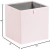 imageAmazon Basics Cube Organizer Bins Collapsible Storage Baskets for Shelves Peony Pink Pack of 6 13x15x13quot