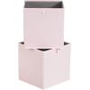 imageAmazon Basics Cube Organizer Bins Collapsible Storage Baskets for Shelves Peony Pink Pack of 6 13x15x13quot