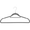 imageAmazon Basics Heavy Duty NonSlip Velvet Suit Hangers with Horizontal Tie Bar 50Pack Dark Gray