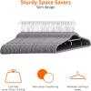 imageAmazon Basics Heavy Duty NonSlip Velvet Suit Hangers with Horizontal Tie Bar 50Pack Dark Gray