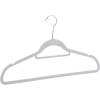 imageAmazon Basics Heavy Duty NonSlip Velvet Suit Hangers with Horizontal Tie Bar 50Pack Dark Gray