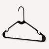 imageAmazon Basics Plastic Clothes Hangers Adult Size White Pack of 50Black
