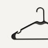 imageAmazon Basics Plastic Clothes Hangers Adult Size White Pack of 50Black