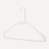 imageAmazon Basics Plastic Clothes Hangers Adult Size White Pack of 50White