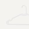 imageAmazon Basics Plastic Clothes Hangers Adult Size White Pack of 50White