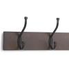 imageAmazon Basics Rectangular WallMounted Farmhouse Metal Coat Rack 5 Hooks Espresso