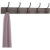 imageAmazon Basics Rectangular WallMounted Farmhouse Metal Coat Rack 5 Hooks Espresso