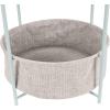 imageAmazon Basics Round Storage End Table Side Table with Cloth Basket Dusty Pink 177quotD x 177quotW x 189quotHMint Green