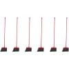 imageAmazon Basics Angle Broom With Metal Handle 6Pack Black ampamp Red Previously AmazonCommercial brand