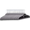 imageAmazon Basics Heavy Duty NonSlip Velvet Suit Hangers with Horizontal Tie Bar 50Pack Dark Gray