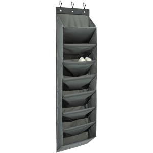 imageAmazon Basics 8 Tier Over the Door Shoe Organizer Large Dark Grey