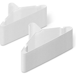 imageAmazon Basics Plastic Clothes Hangers Adult Size White Pack of 50White