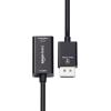 imageAmazon Basics DisplayPort 4k60Hz to HDMI Female Converter Not Compatible with a USB Port Black 925 x 087 x 047 inBlack