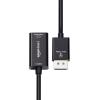 imageAmazon Basics DisplayPort 4k60Hz to HDMI Female Converter Not Compatible with a USB Port Black 925 x 087 x 047 inBlack