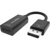 imageAmazon Basics DisplayPort 4k60Hz to HDMI Female Converter Not Compatible with a USB Port Black 925 x 087 x 047 inBlack