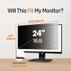 imageAmazon Basics Privacy Screen Filter 24 Inch 169 Widescreen Monitor AntiSpy High Clarity UV Protection Eye Protection Anti Glare ampamp Blue Light Filter AntiScratch 24quot 169 2094quotx1179quot169 Widescreen Monitor