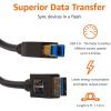 imageAmazon Basics USBA to USBB 30 Cable 48Gbps HighSpeed with GoldPlated Plugs 6 Foot Black6 Feet