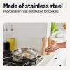 imageAmazon Basics Stainless Steel Cookware Set 5Piece Set All Cooktop Friendly DishwasherSafe