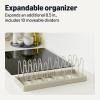 imageAmazon Basics Cookware and Bakeware Organizer Includes 10 Dividers Stainless Steel Expandable from 122 in  207 in
