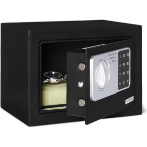 imageAmazon Basics Steel Security Safe and Lock Box with Electronic Keypad  016 cu ft016 cuft