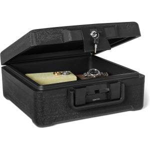 imageAmazon Basics Steel Security Safe and Lock Box with Electronic Keypad  016 cu ft039 cu ft