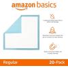 imageAmazon Basics Heavy Duty Absorbent Dog and Puppy Pee Pads with 5Layer LeakProof Design and QuickDry Surface for Potty Training XLarge 10 Count Blue ampamp WhiteHeavy Duty Disposable20 Pack