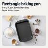 imageAmazon Basics Nonstick Rectangle Baking Pan Dishwasher and OvenSafe 9 x 13 in