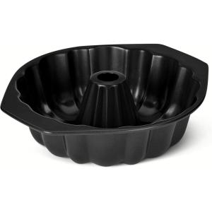 imageAmazon Basics Nonstick Bundt Pan Dishwasher and OvenSafe 10 inch Black