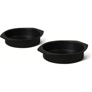 imageAmazon Basics Nonstick Round Cake Pan Dishwasher and OvenSafe 9 in Set of 2