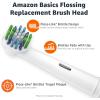 imageAmazon Basics Braun Electric Toothbrush Replacement Brush Heads 3 Count White Fits OralB1 Count Pack of 3