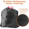 imageAmazon Basics 30 Gallon Flextra Strength Multipurpose Drawstring Trash Bags 20 Post Consumer Recycled 50 count1 Count Pack of 300