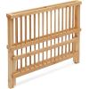 imageAmazon Basics Folding 2Tier Bamboo Dish Drying Rack  Collapsible 1247quotD x 1697quotW x 102quotH NaturalRound Bar
