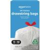 imageAmazon Basics 13 Gallon Flextra Strength Tall Kitchen Drawstring Trash Bags Tear Resistant 10 Post Consumer Recycled 50 Count50 Count